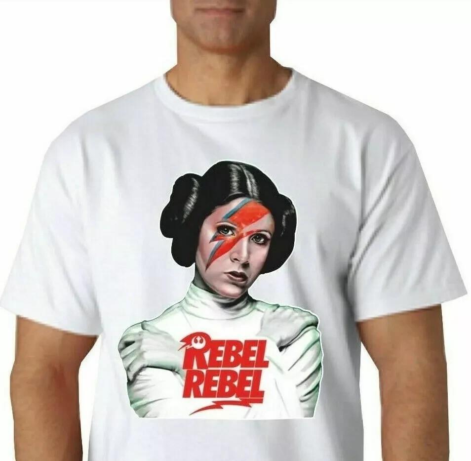 Princess Rebel Rebel T-Shirt Retro Cool Gift Tee Star Wars Bowie Movie UK Unisex T-Shirt S