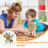 3in1 Interactive Montessori Board Game Colorful Wood Stick Dice Game Educational Fine Motor Skill Toy for Children Boy and Girls
