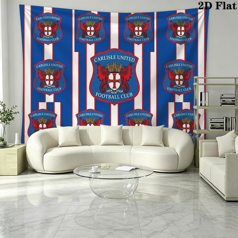Carlisle United Wall Tapestry Aesthetic Wall Hanging Printed Fabric Blanket Decorative Tapestries for Bedroom Living Room Home Decor
