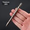Titanium Alloy Edc Pen-Bolt Action Tactical Ballpoint Pen For Outdoor Survival Pocket Multitool For Office & Business Gift