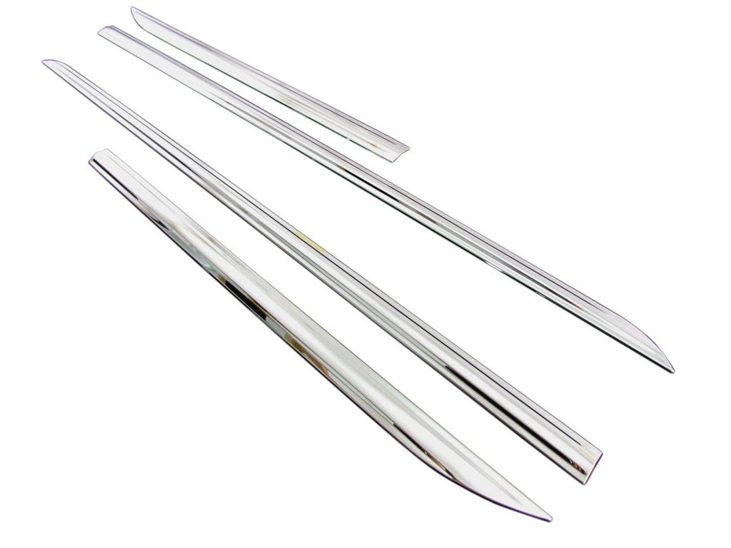 BRIGHTZ Finish Stainless Steel Plated Side Door Moulds for Toyota Crown and 214 Ultra-Mirror (4-Piece Set) 210, 211, (ARS210, GRS210, GRS211, GRS214,