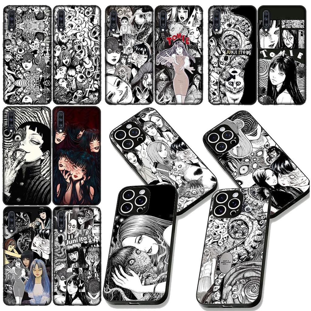 Tomie Wallpaper Junji Ito Anime Casing Cover for Apple iPhone 12 13 Mini XS 11 Pro Max 7 8 Plus XR SE 2022 SE3 + 8+ Phone Case