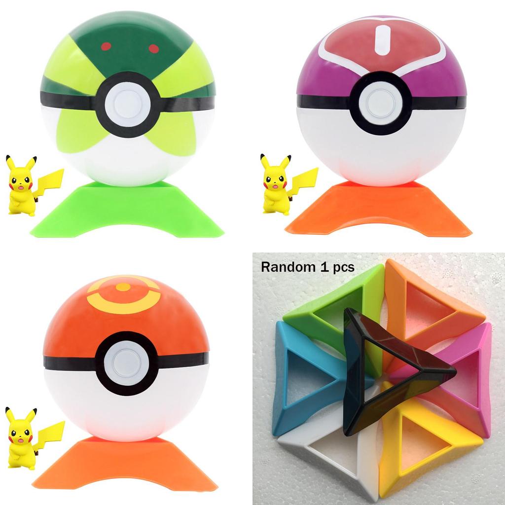Premium Quality Pokemon Pokeball 7cm Toy Ball With Pikachu Monster Figures Gift