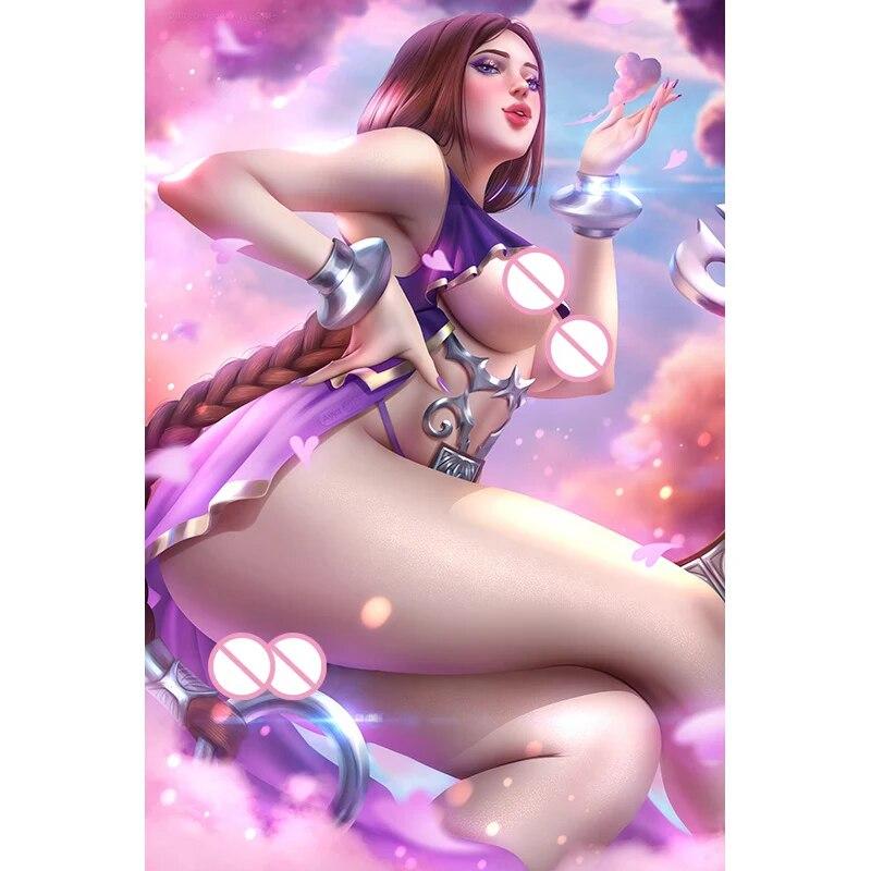 Drucken Spiel Chel Princess Nude Sexy Girl Kunst Poster HD Wand Kunst Leinwand Malerei für Wohnzimmer Home Decor Bild