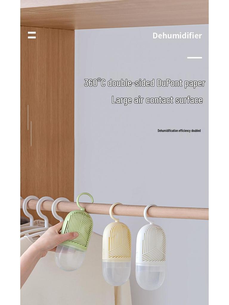 Hanging Wardrobe Dehumidifier Bag - Moisture Absorber for Indoor Use