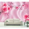 Behang 3d Roze Roos Wijnstok Tv Achtergrond Muurschildering Woonkamer Slaapkamer Kamerdecoratie 3d Behang