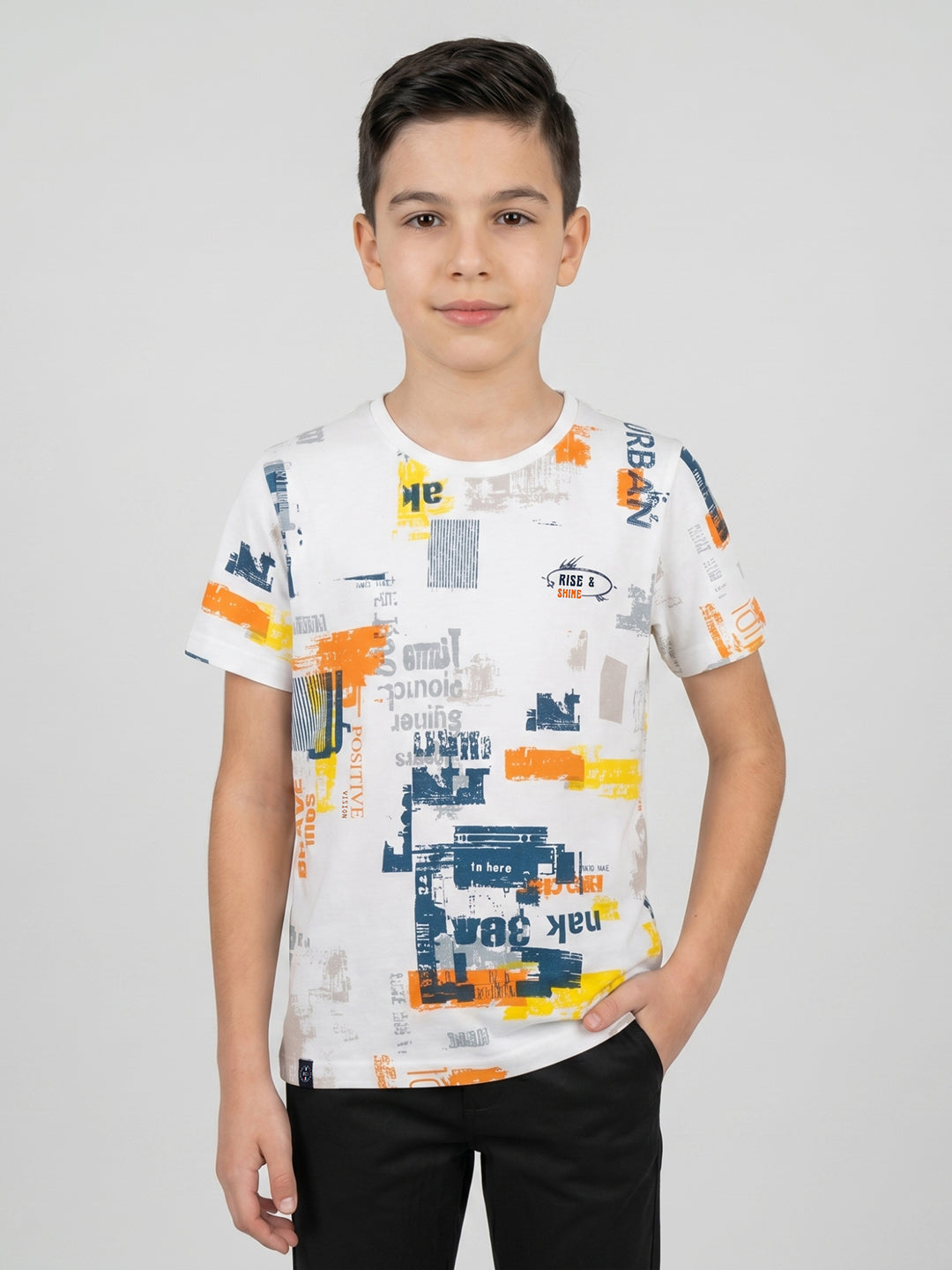 Monte Carlo Boy Regular Fit White Tshirt 4-5 Years