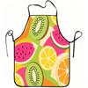 1pc Colorful Tropical Fruit Print Apron, Durable And Easy To Clean, Adjustable Waistband, Polyester Material, for Kitchen Cooking, Gardening, Orchard 