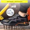 Summer Work Shoes with Plastic Toe Industrial Construction Site Safety Shoes for Men High Visibility Reflective Safety Sneakers