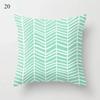 45x45cm Fresh Mint Green Geometric Animal Love Pillowcase Comfortable Sofa Car Seat Cushion Cover Room Aesthetic Home Decor