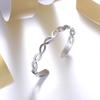 ORIVA     LEAVES BANGLE  Stainless Steel Leaves Bangle In Silver Colour