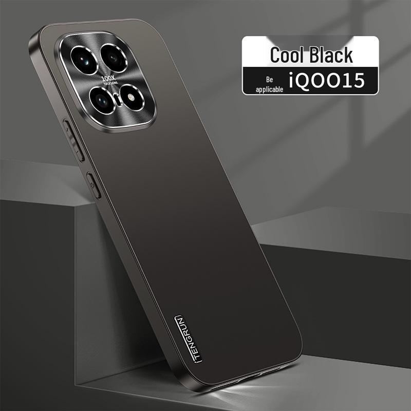 iQOO 15 Metal Frosted Anti-Drop Protective Silicone Case