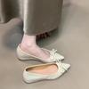 Bow commuter Mary Jane evening shoes pointed commuter single shoes women's new fashion light mouth versatile ladyshoes