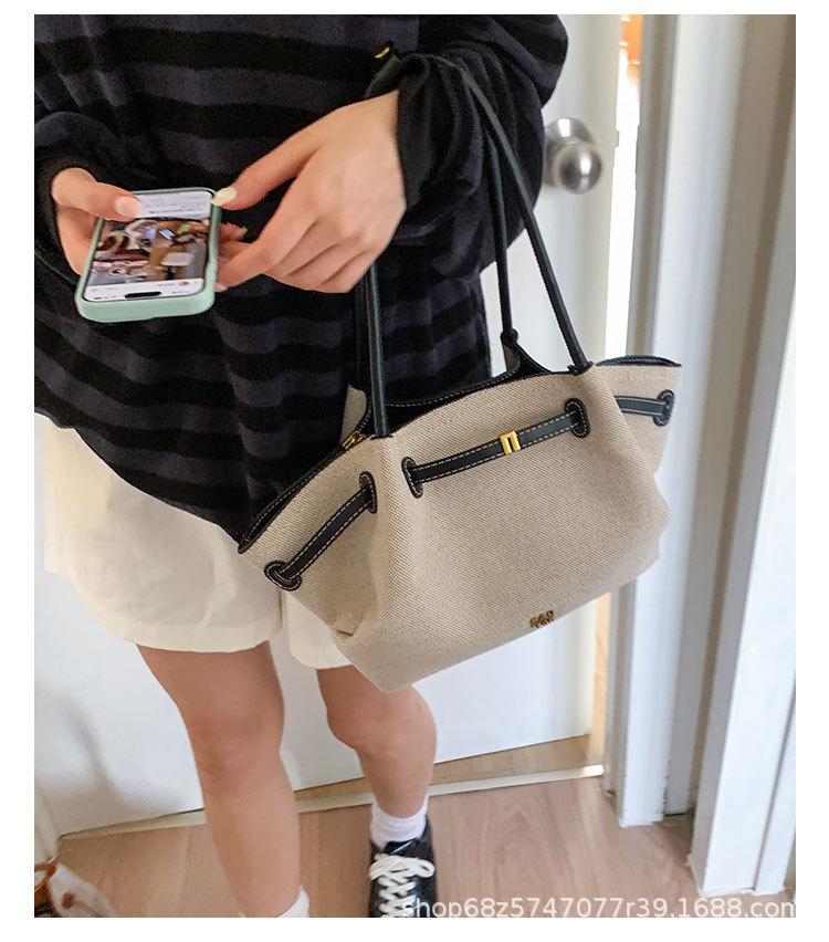 

Handbag Versatile stone pattern tote bag large capacity high-end wing bag fashionable texture bag чёрный