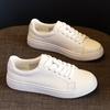 The First Layer of Cowhide Shallow Mouth Leather Little White Shoes Women's Foreign Style New Casual Versatile Women's Shoes Flat Baseplate Shoes
