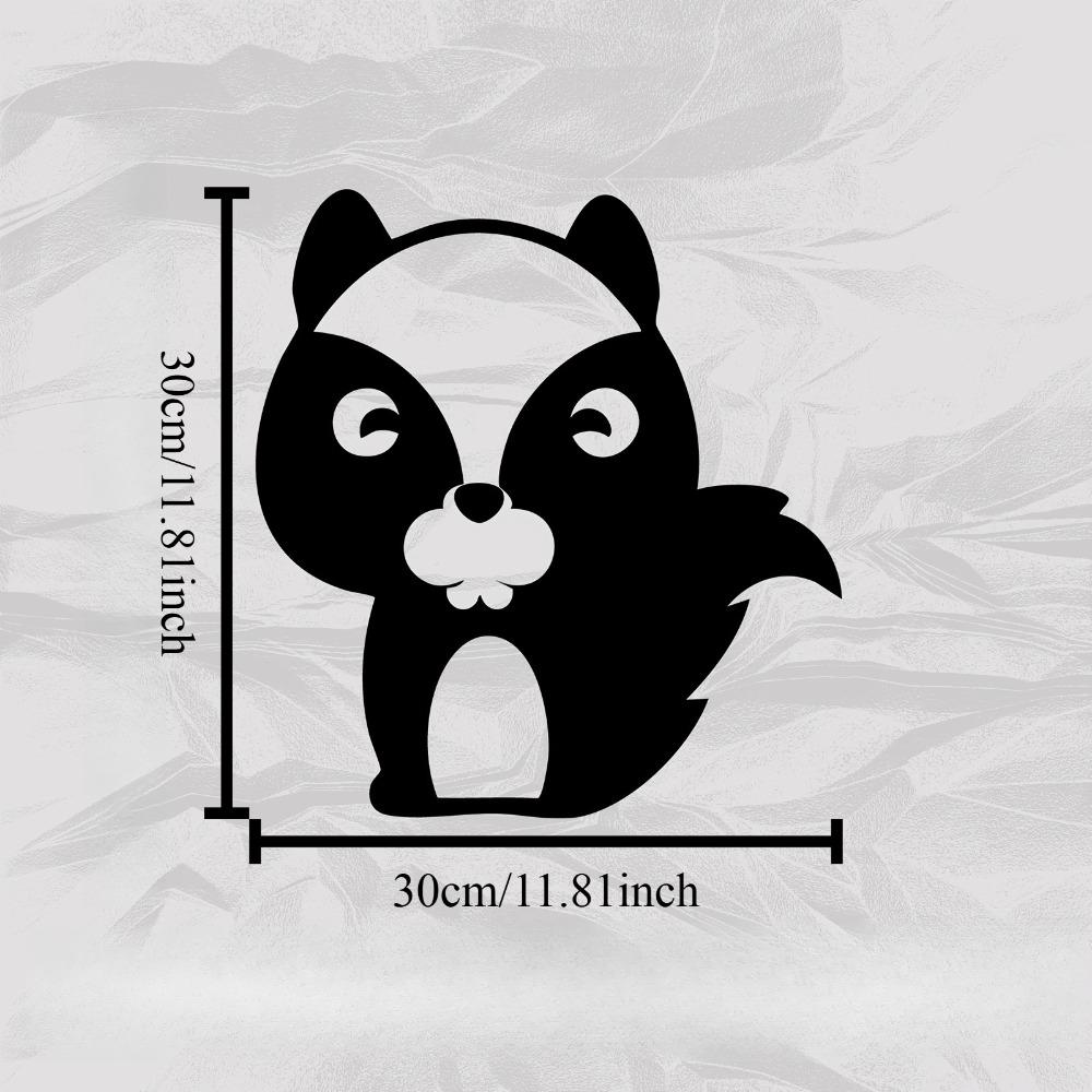 

Skunk Metal Wall Art, Cute Skunk Statue Mural Weatherproof Outdoor Decor for Garden Backyard Fence, Halloween Thanksgiving Gift for Animal Lovers 1pc 12in