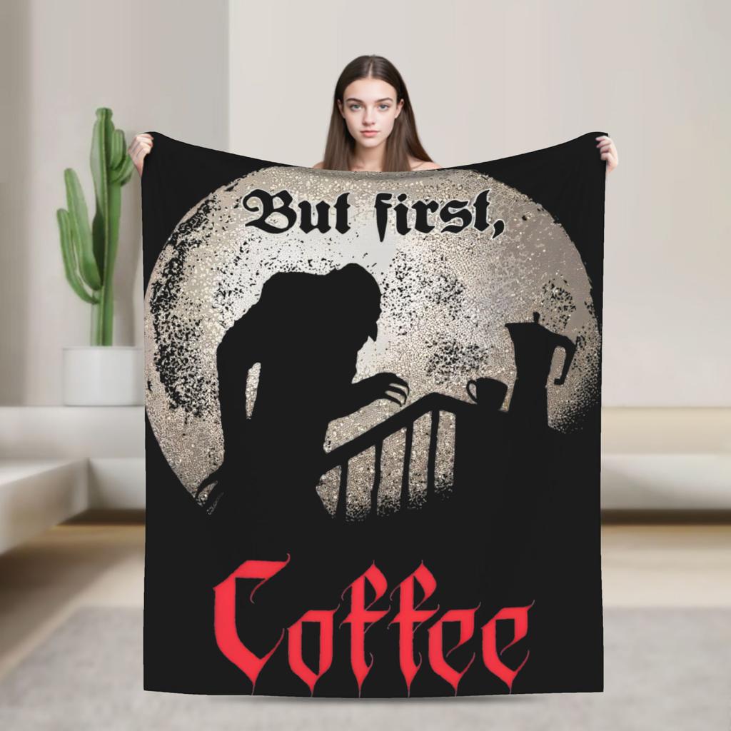 Masquerade Clan Nosferatu Revised Knitted Blankets Flannel  Super Warm Throw Blankets for Airplane Travel Bedspread