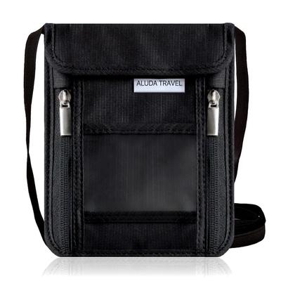 Bag Carrying Overseas Travel and Passport Neck Hanging Security Large Adjustable Travel Passport [Kameto Manufacturing] [For Valuables] [For