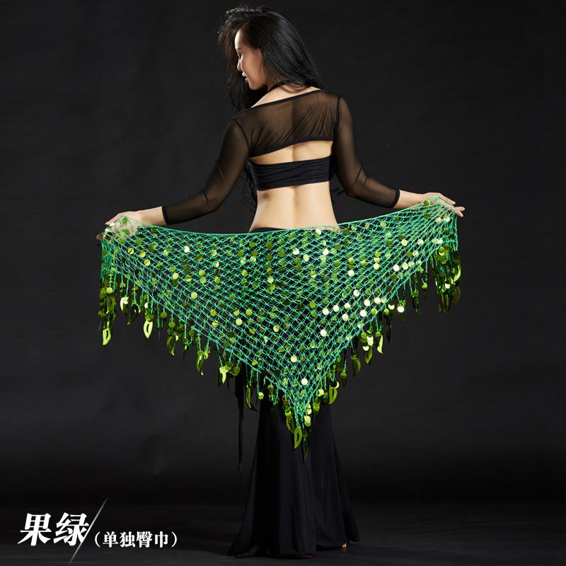 Belly Dance Outfit Cymbal Shawl Mermaid Hip Scarf Waist Chain Performance Costume
