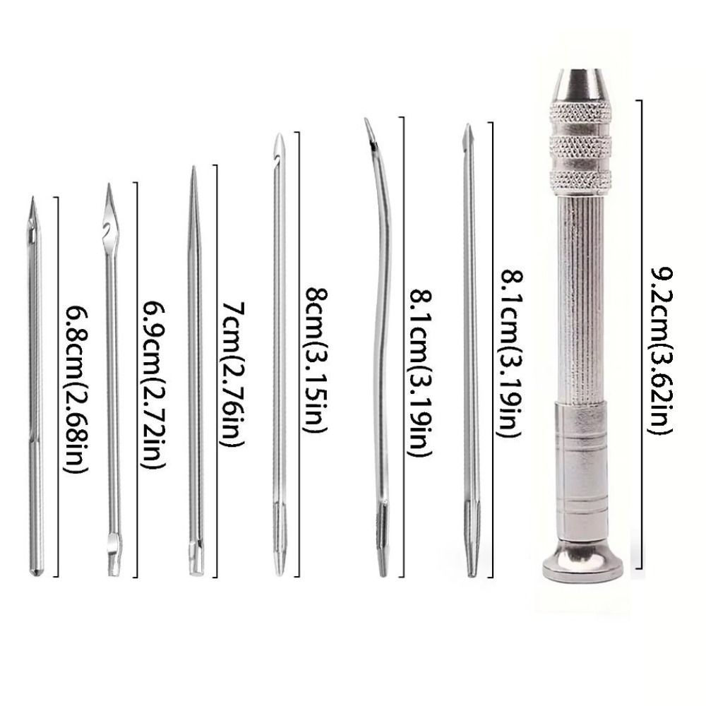 Multifunctional Leather Sewing Awl Set Handmade Leather Sewing Tools  for Shoes and Leather Repairs