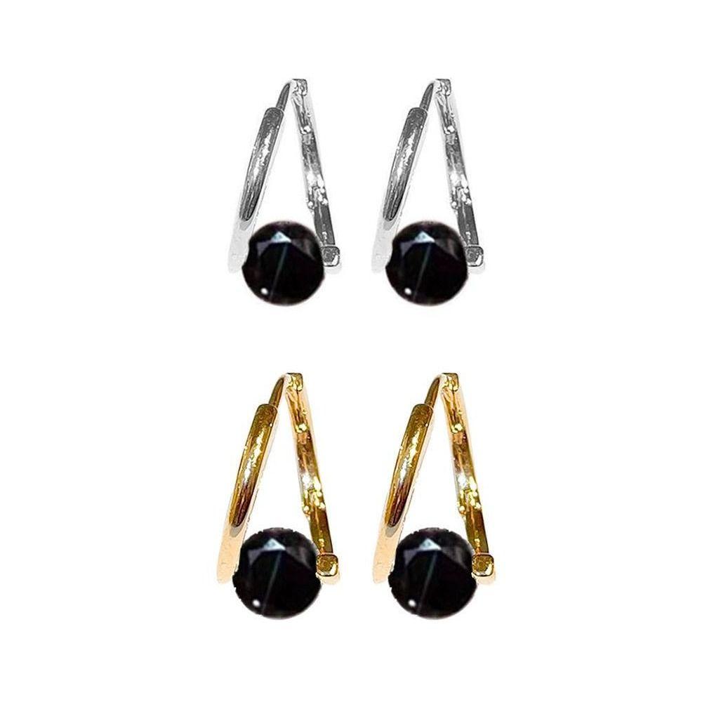 2Pcs Efficient Lymphatic Drainage Earrings Copper Acupuncture Earrings Weight Loss