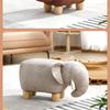 Minimalist Creative Animal Wooden Stool Portable Small Chair Modern Casual Cartoon Furniture for Household