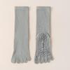 Five-Toe Non-Slip High-Top Cotton Yoga Socks for Summer Pilates & Exercise