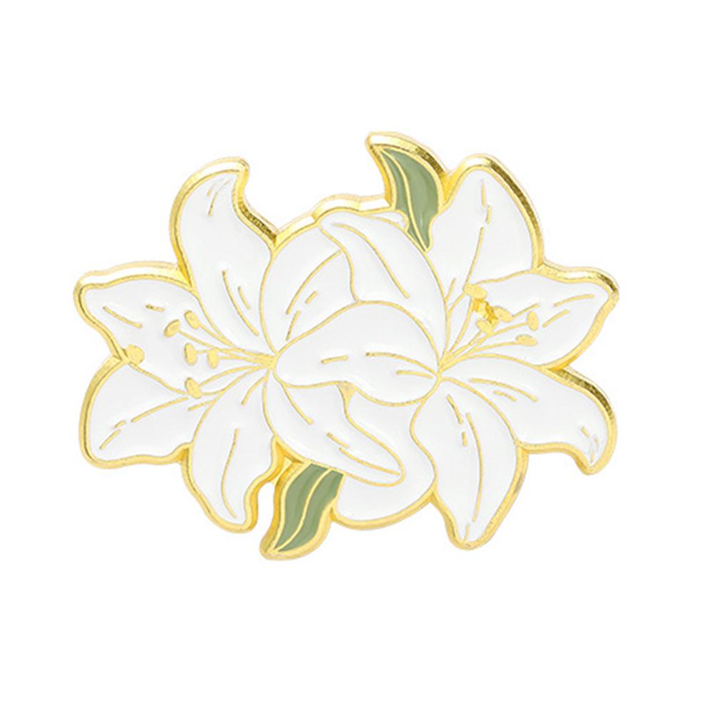 

Brooches Colorful Flower Succulent Plant Floral Print Enamel Lapel Pins Elegant Style Badge Women for Clothing Crafting