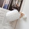 Capa FINON para AirPods 4ª Geração e AirPods Mosquetão Fofo Brilhante e Estiloso 4, Alça, (Branco)