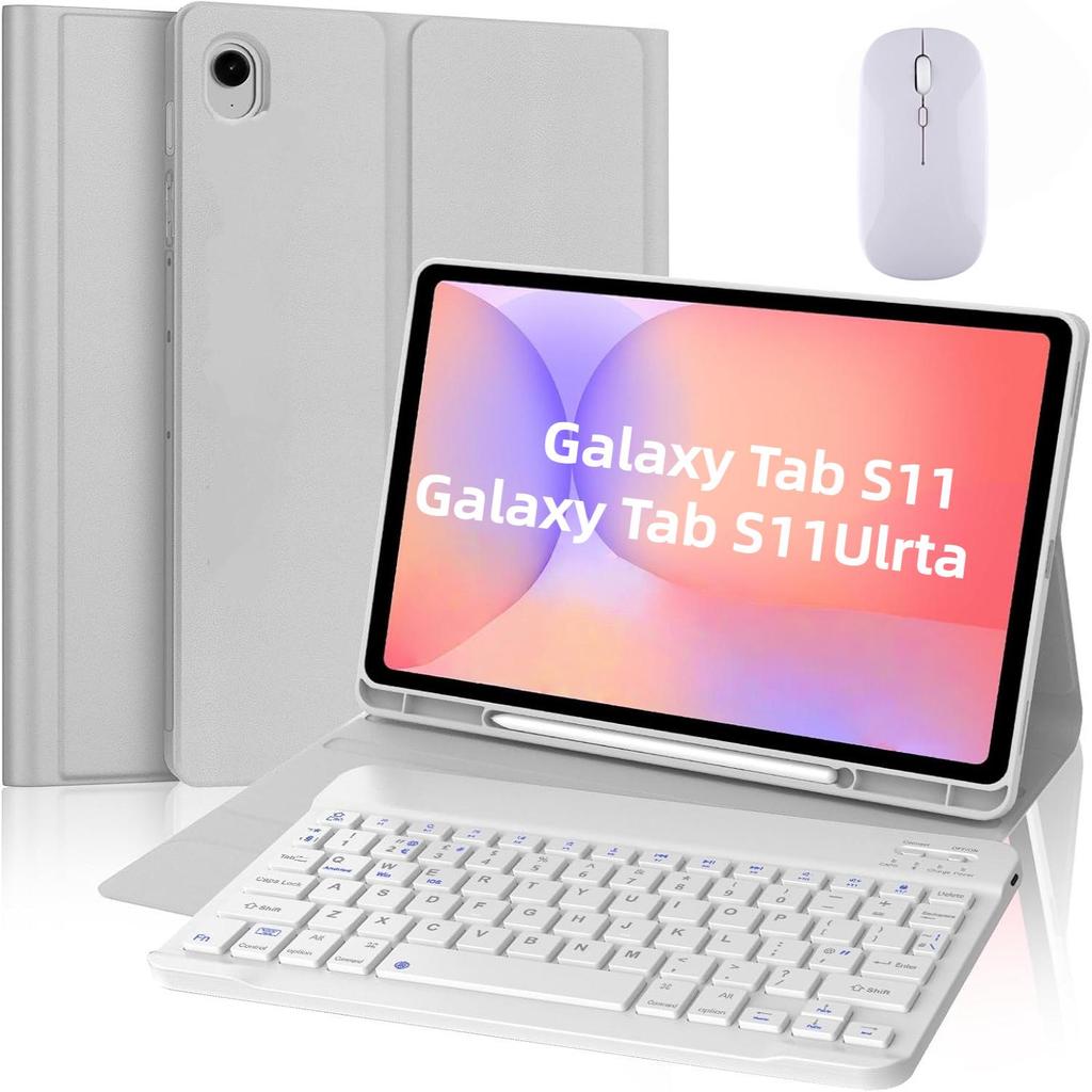 Samsung Galaxy TabS11 14,6" Schutzhülle mit externer Bluetooth-Tastatur