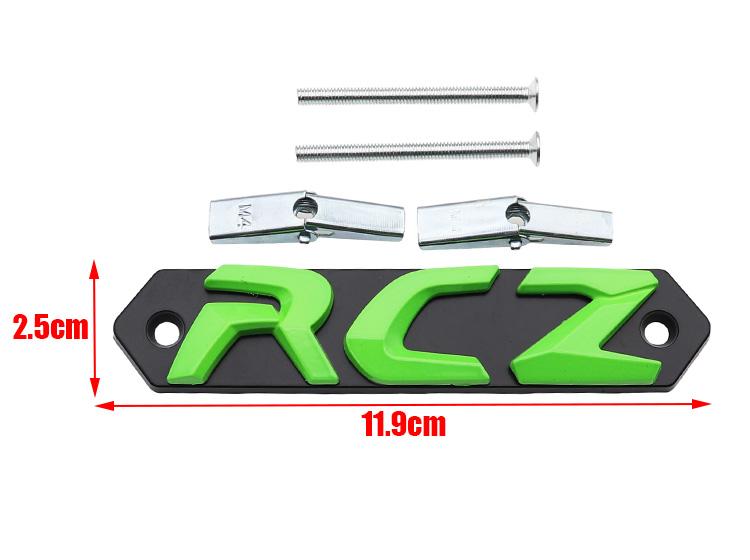 1pcs 3D RCZ metal Car Front grill logo Car front hood l Emblem Car Front emblem styling Accessories For Peugeot