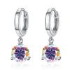 1ct/ 2ct/4ct Moissanite Diamond Earrings S925 Sliver Orginal Drop Earring Wedding Bride Jewelry with for Women