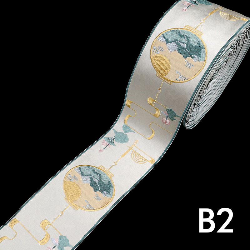 Chinese Embroidered Webbing Retro Embroidery Lace Trim For Diy Hanfu Costume  Cushion Curtain Decor Ribbon Accessories