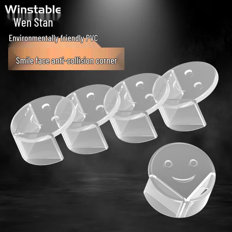 Wensitan Transparent Smile Face Corner Protectors (10-pack)