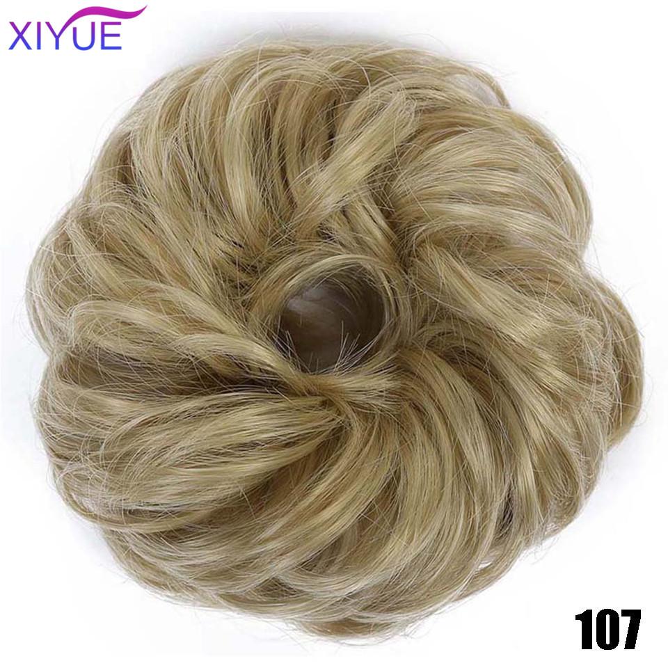 

Гумка для кучерявої гумки шиньйон для дівчаток із гумкою Коричнево-сіре кільце для синтетичного волосся, загорнуте в безладні пучки, хвостики