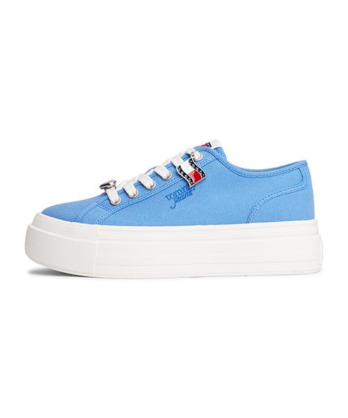 Tommy Hilfiger Domenica Platform Canvas Charm Sneakers - Blue (T52G1Ars320Jt1C4F)