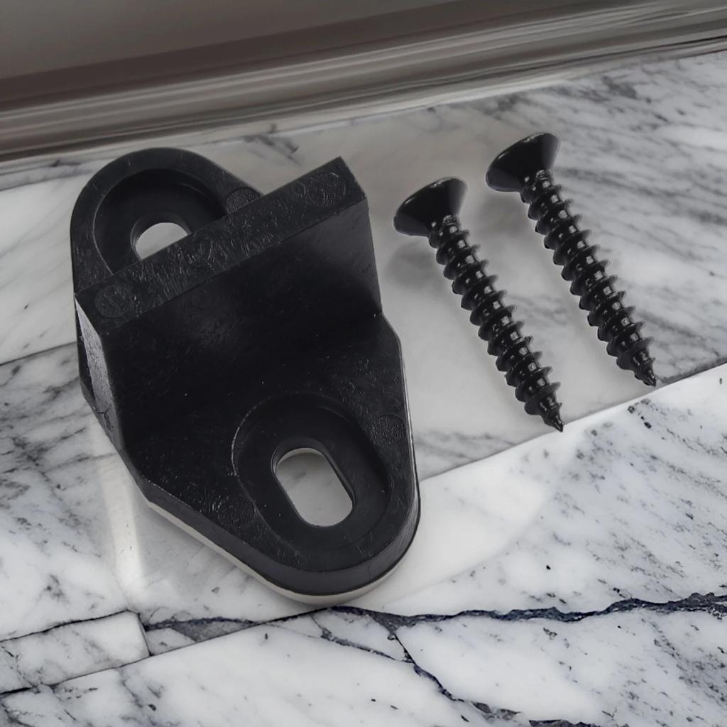 Tools Shock Stoppers Swing Stopper Wooden Door Sliding Door Stay Roller 2pcs 4.5*2*2cm Adjustable Barn Door Black