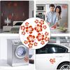 PET Self Adhesive Car Stickers Waterproof Floral Car Decorative Decals for Car Decoration Red 150x150x0.2mm