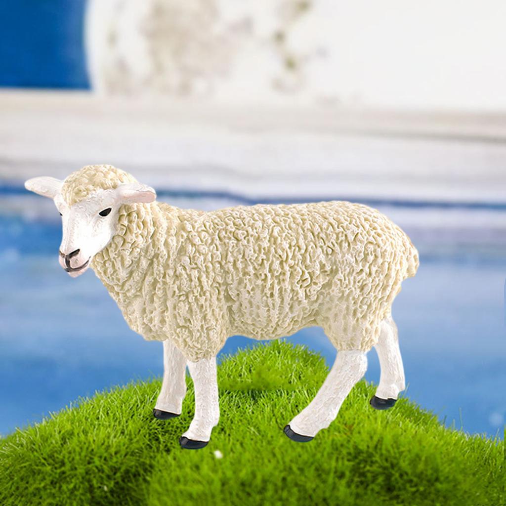 Animal Figurine Realistic Alpaca Goat Deer Ostrich Horse Forest Woodland Creatures Figure Kids Educational Wild Animal Toy