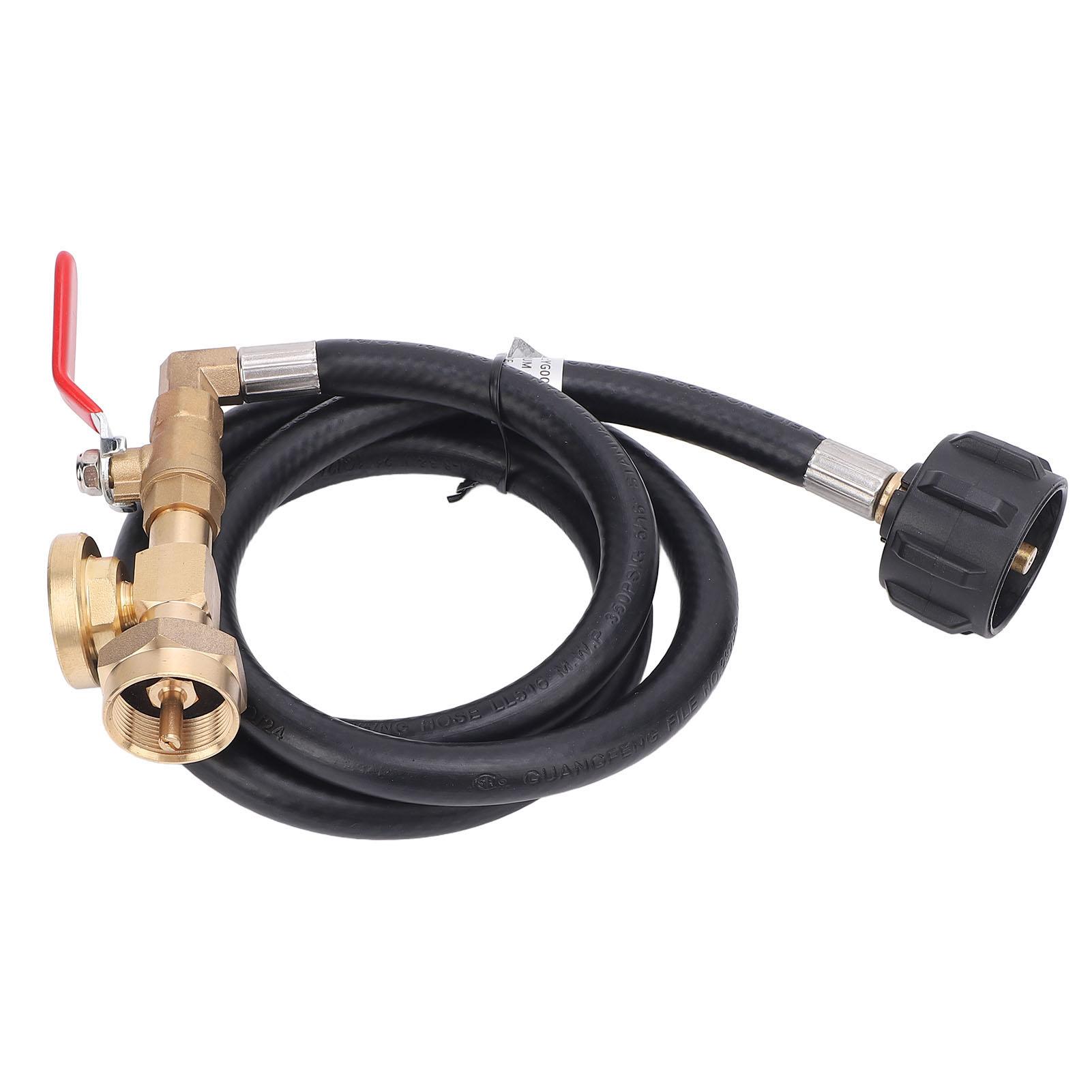 

4FT Шланг-адаптер для заправки газу Універсальний QCC1 Type1 Шланг для заправки газового балона з манометром та