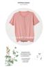 2026 Stylish Ice Silk T-shirt for Middle-aged & Elderly Women - Versatile Round Neck Short Sleeve Knit Top