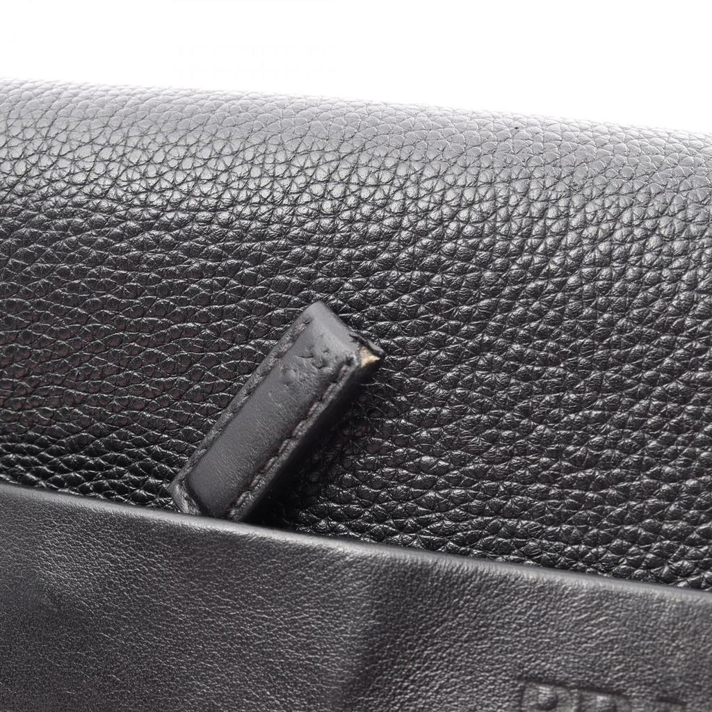 Used PRADA TORO Shoulder Bag 2VD004 Leather Black Used Mens