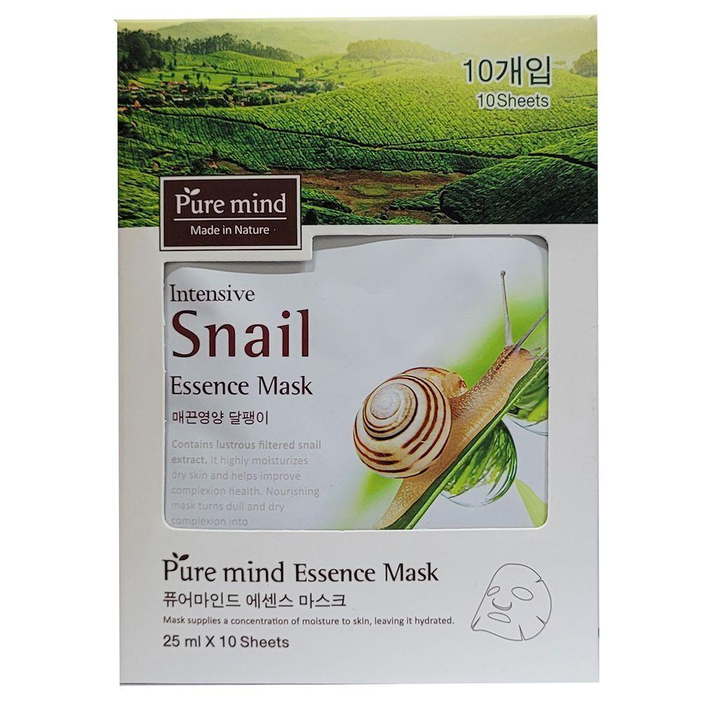 DJQNILTE Snail Mask Pack 10P for tired skin to become firm and elastic