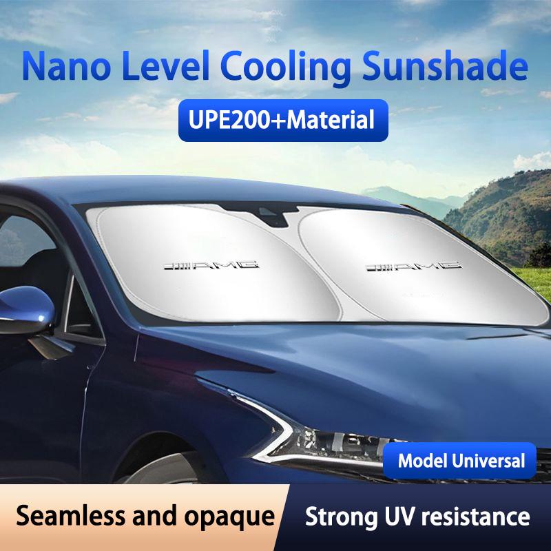 MEA4 Sun Shade Visor UV Car Windshield Protection Shield For Mercedes Benz AMG A B C E S ML GLK GLE GLS GLC SLK W203 W206 W220 W205