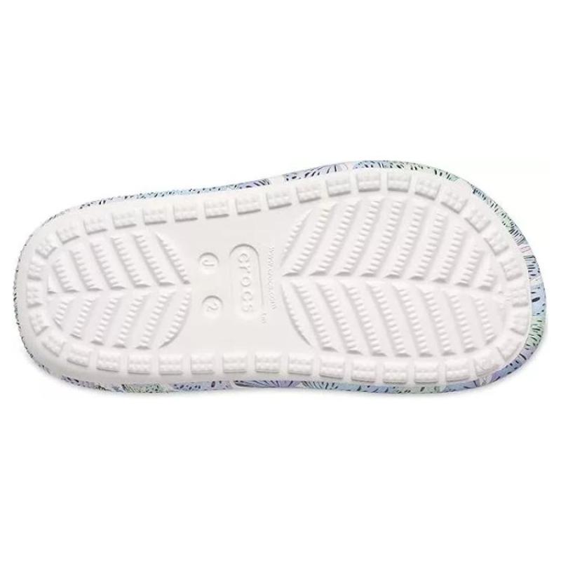 Crocs Breathable Round-toe Butterfly Platform Clogs Unisex White