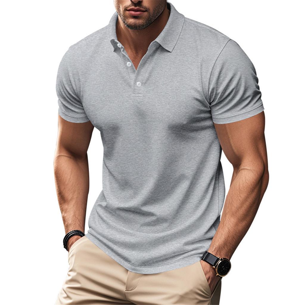 Men's Summer Leisure Culture Breathable Short Sleeved Shirt Top