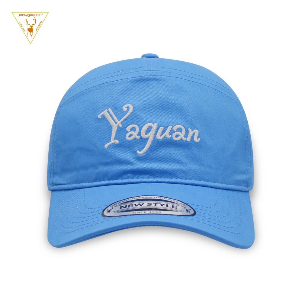 Wholesale Custom Logo 6 Panel Embroidery Vintage Sporty Herringbone 100% Cotton Baseball Cap Sports Dad Hat Curved Brim 56-62cm