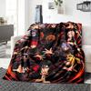 Naruto Characters Collage Flannel Blanket Super Soft Warm Cozy Blanket For Sofa Bed Office Travel Allseason Home Decor Gift