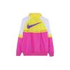 Nike Sports Windproof Colorblock Hooded Jacket Yellow Purple Yellowpurple Men's AR2210-623