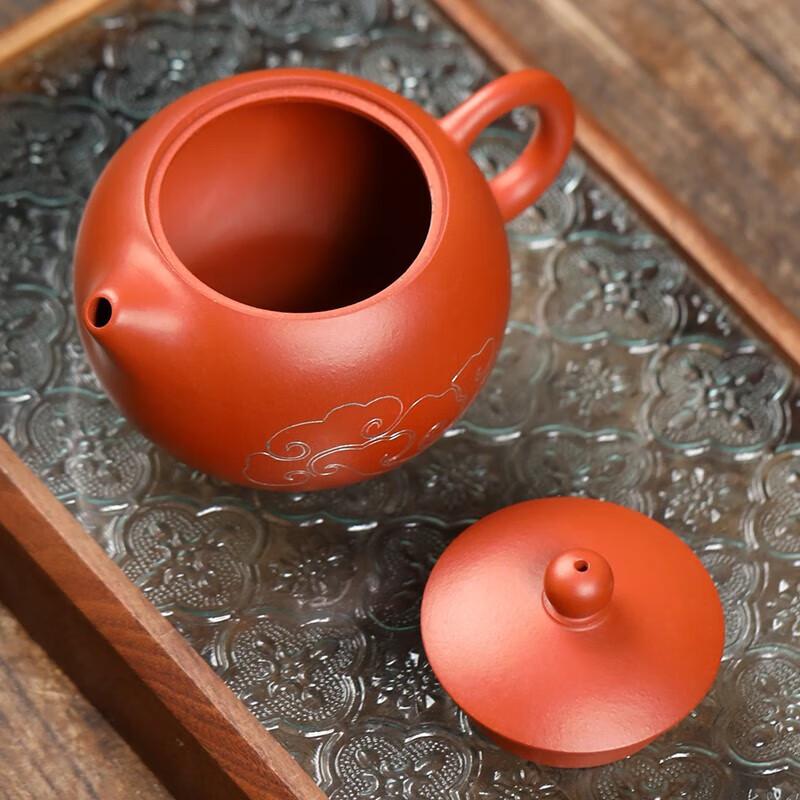 Hand-Inlaid Silver Yixing Zisha Teapot with Filter